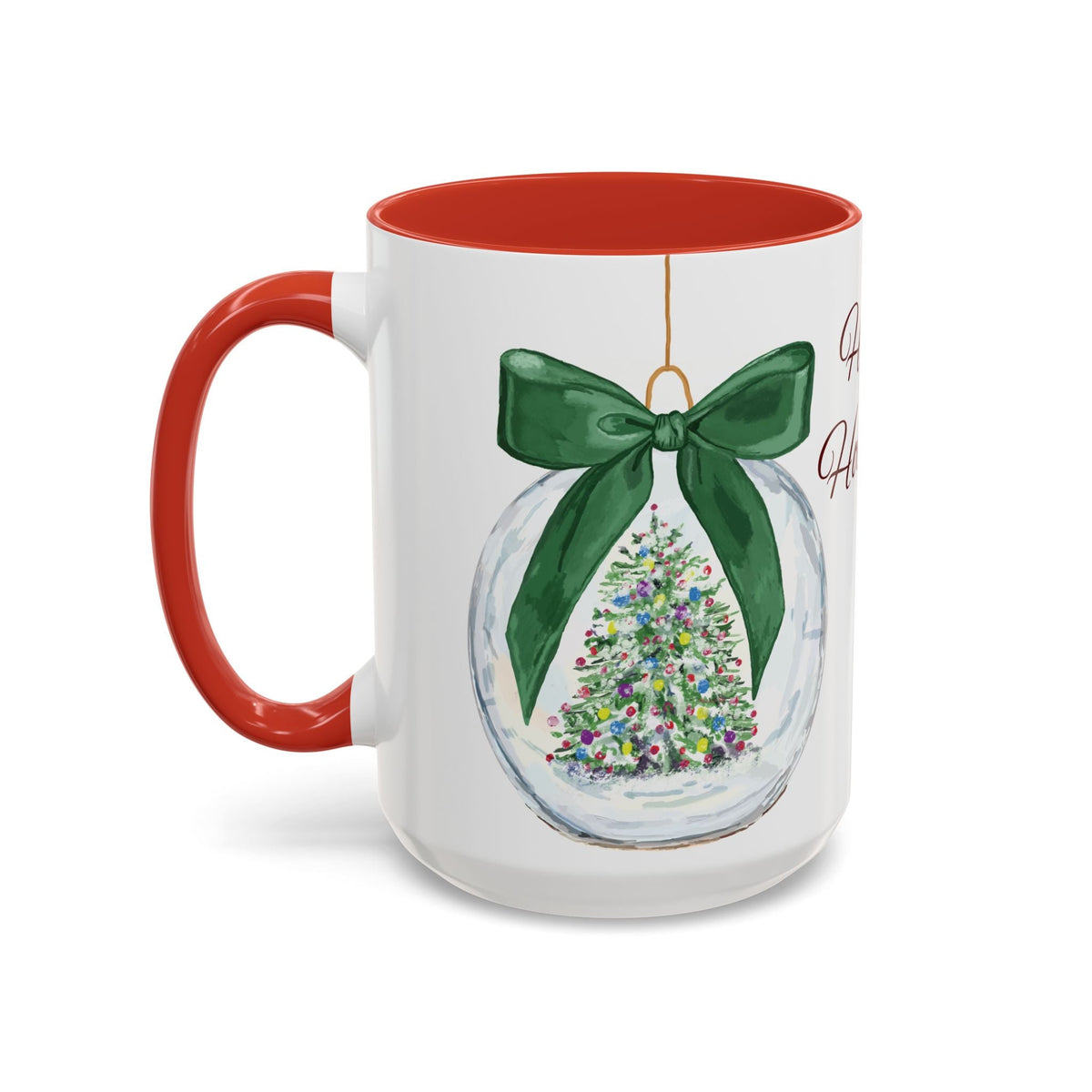Holiday Ornament Two Tone Ceramic Coffee Mug - Blue Cava