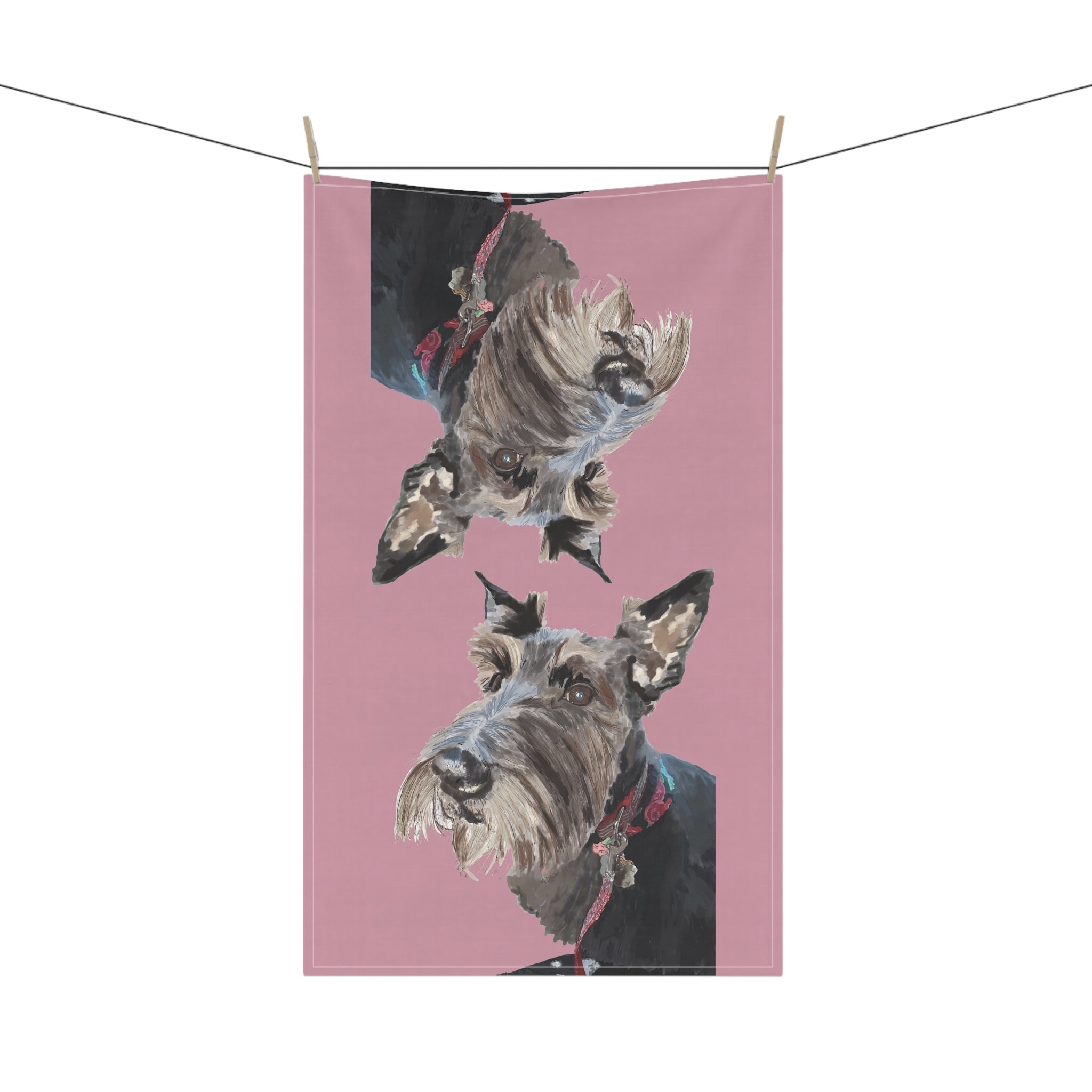 Linen Kitchen Tea Towels - Blue Cava