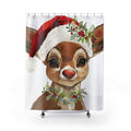 Christmas Reindeer Shower Curtain