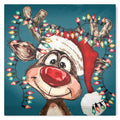 Festive Reindeer Euro Pillow Sham