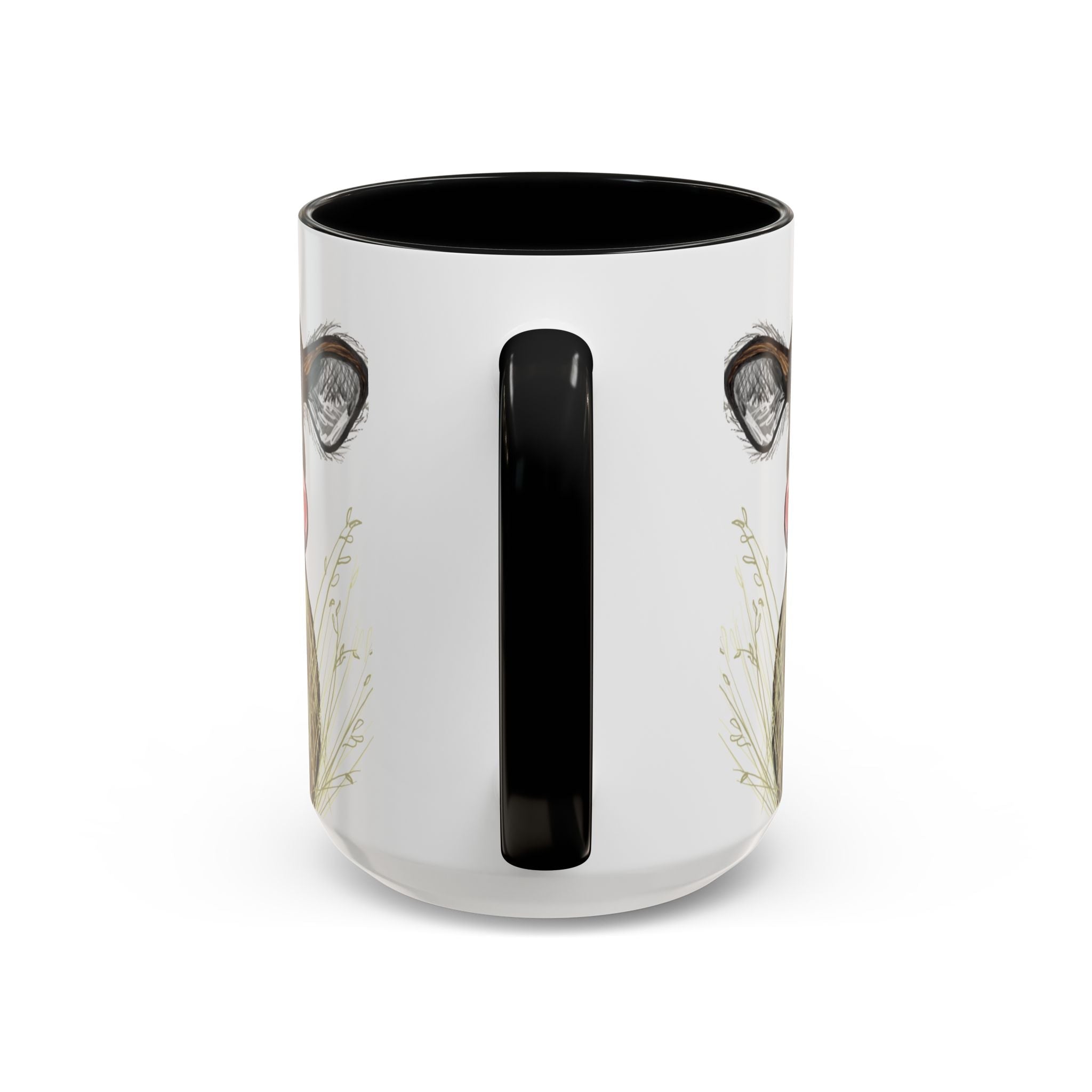 Adorable Farmhouse Cow Two Tone Ceramic Coffee Mugs - Blue Cava