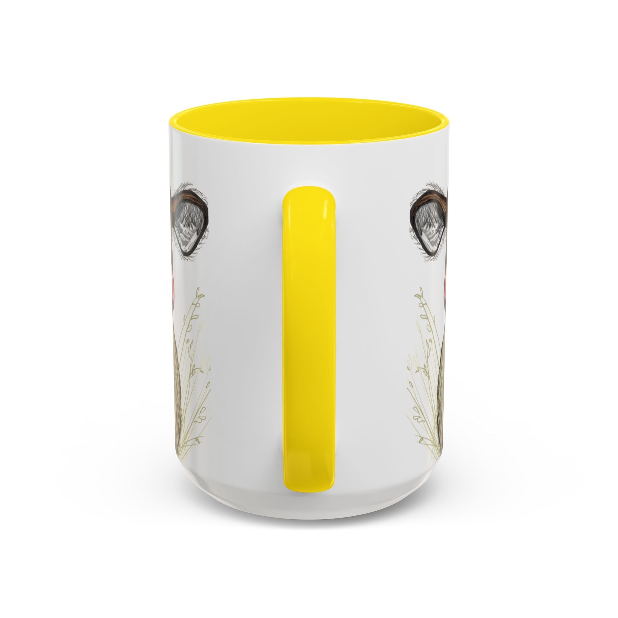 Adorable Farmhouse Cow Two Tone Ceramic Coffee Mugs - Blue Cava