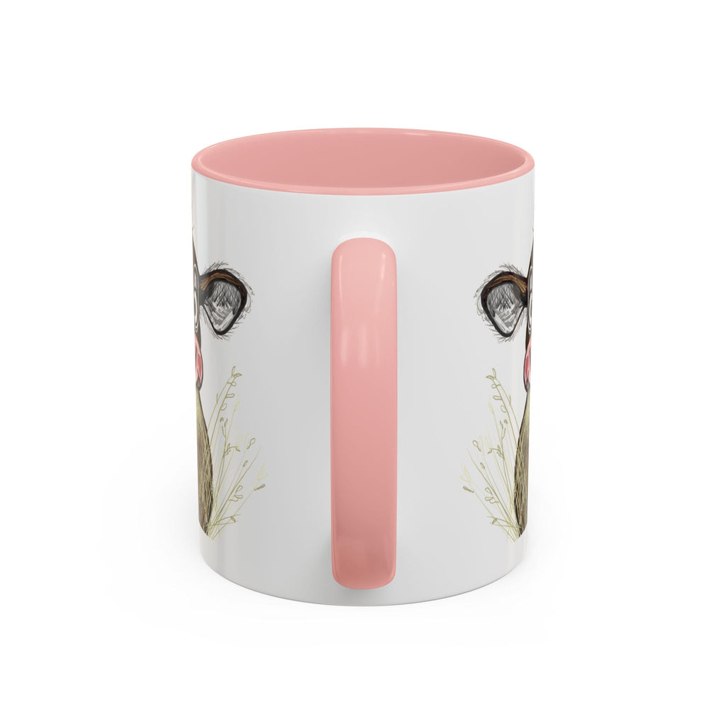 Adorable Farmhouse Cow Two Tone Ceramic Coffee Mugs - Blue Cava