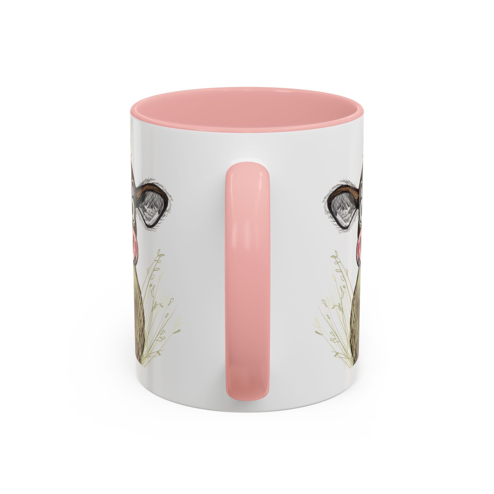 Adorable Farmhouse Cow Two Tone Ceramic Coffee Mugs - Blue Cava