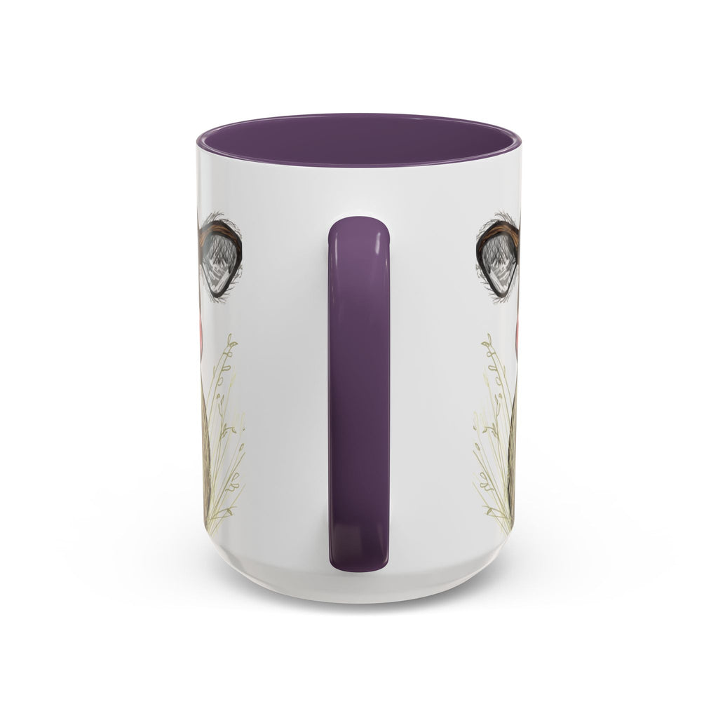 Adorable Farmhouse Cow Two Tone Ceramic Coffee Mugs - Blue Cava