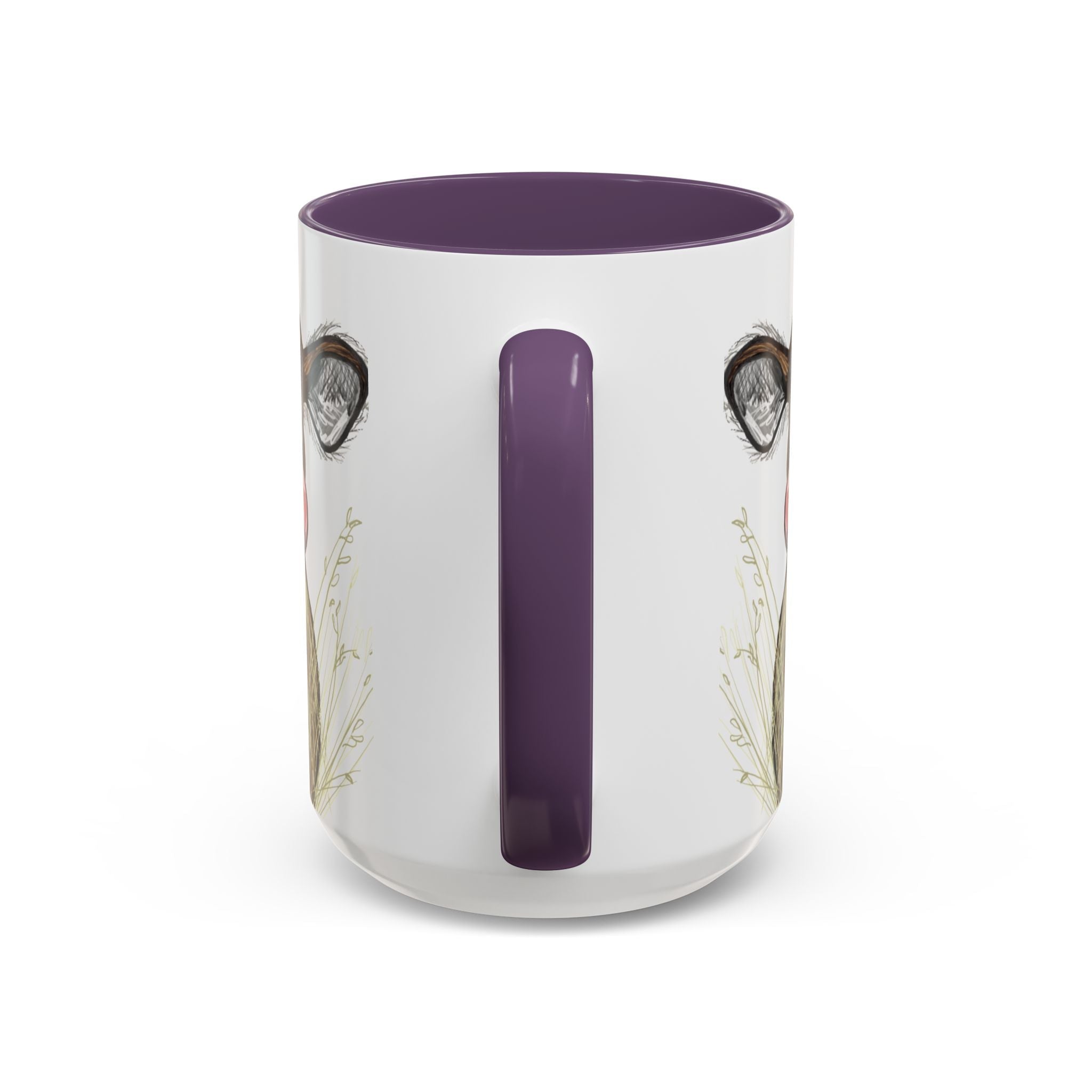 Adorable Farmhouse Cow Two Tone Ceramic Coffee Mugs - Blue Cava