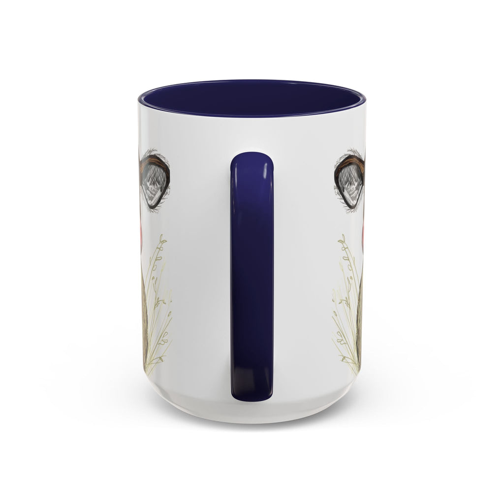 Adorable Farmhouse Cow Two Tone Ceramic Coffee Mugs - Blue Cava