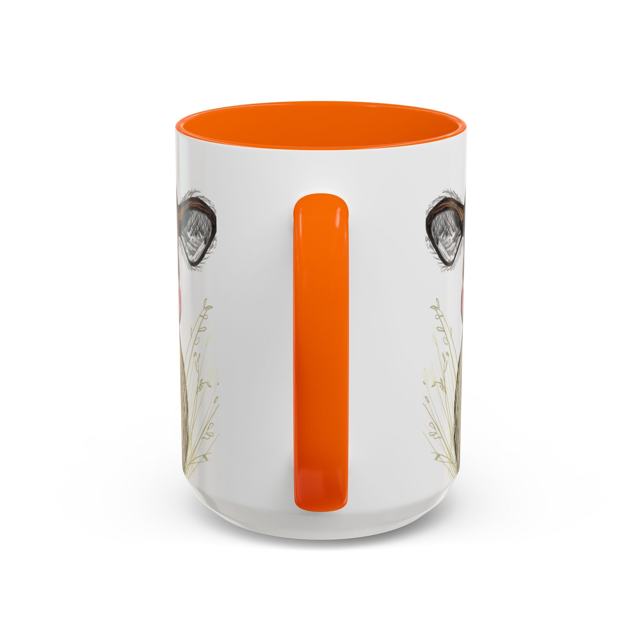 Adorable Farmhouse Cow Two Tone Ceramic Coffee Mugs - Blue Cava