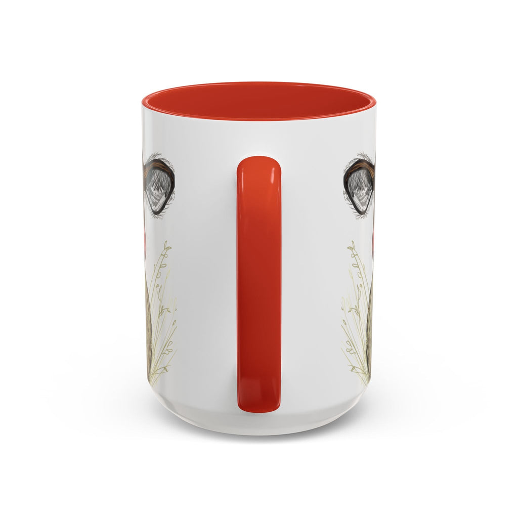 Adorable Farmhouse Cow Two Tone Ceramic Coffee Mugs - Blue Cava
