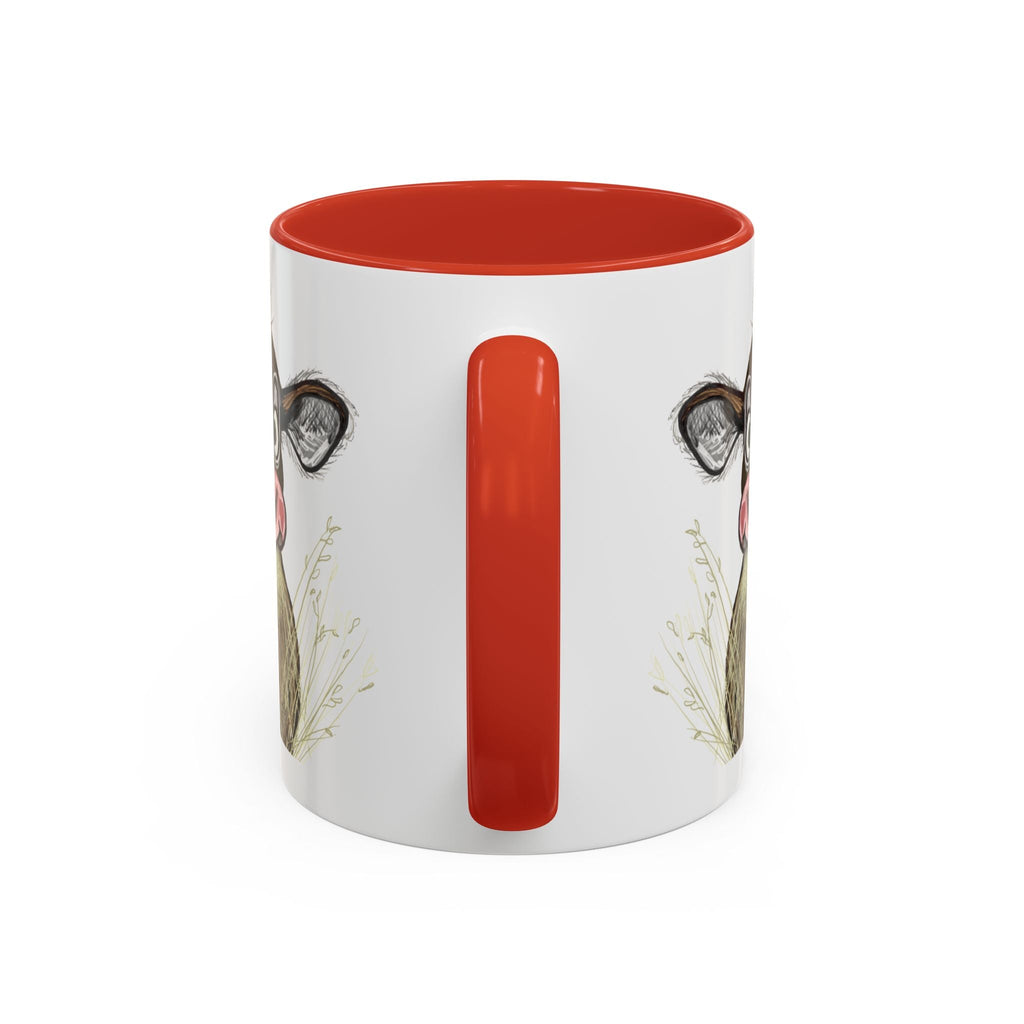 Adorable Farmhouse Cow Two Tone Ceramic Coffee Mugs - Blue Cava