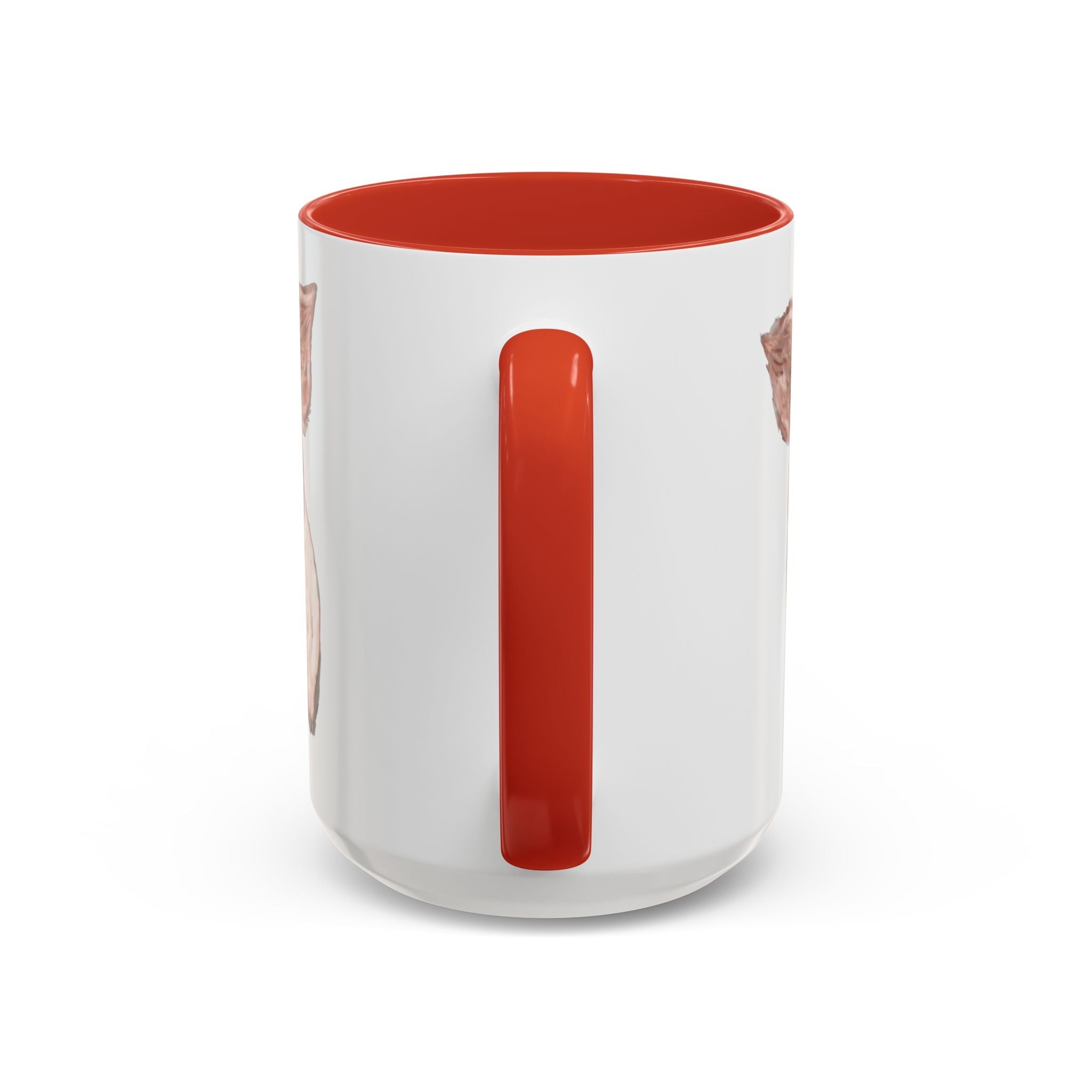 Adorable Piglet Two Tone Ceramic Coffee Mug - Blue Cava
