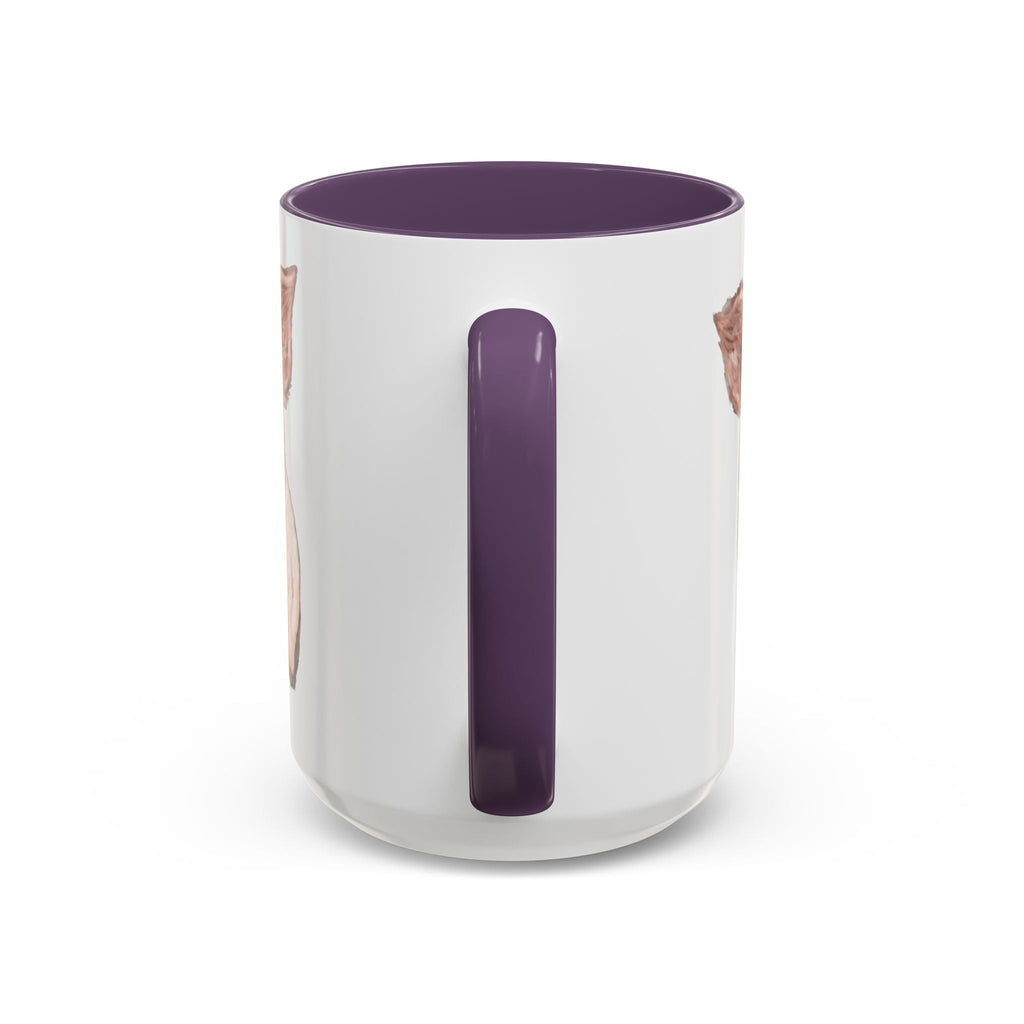 Adorable Piglet Two Tone Ceramic Coffee Mug - Blue Cava