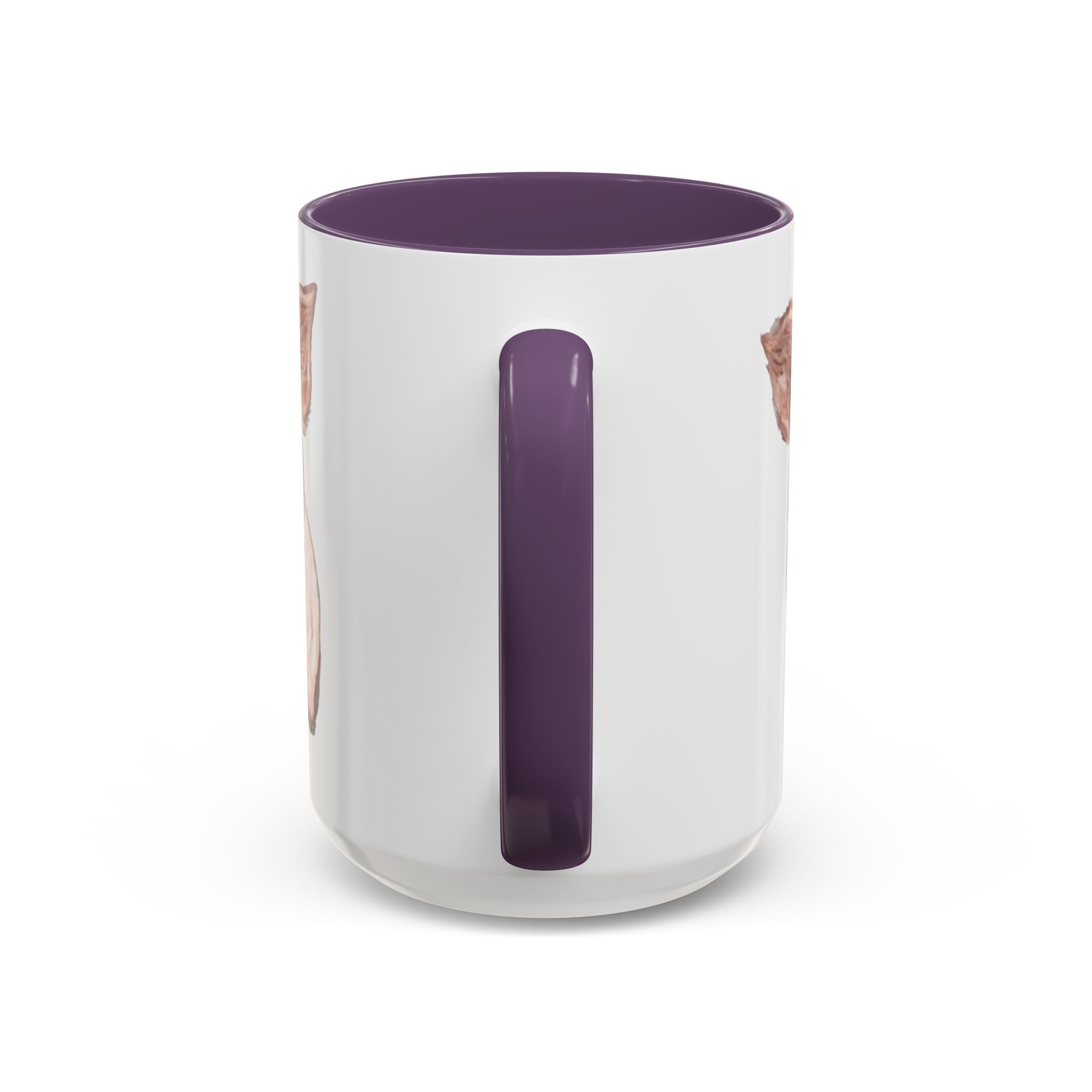 Adorable Piglet Two Tone Ceramic Coffee Mug - Blue Cava