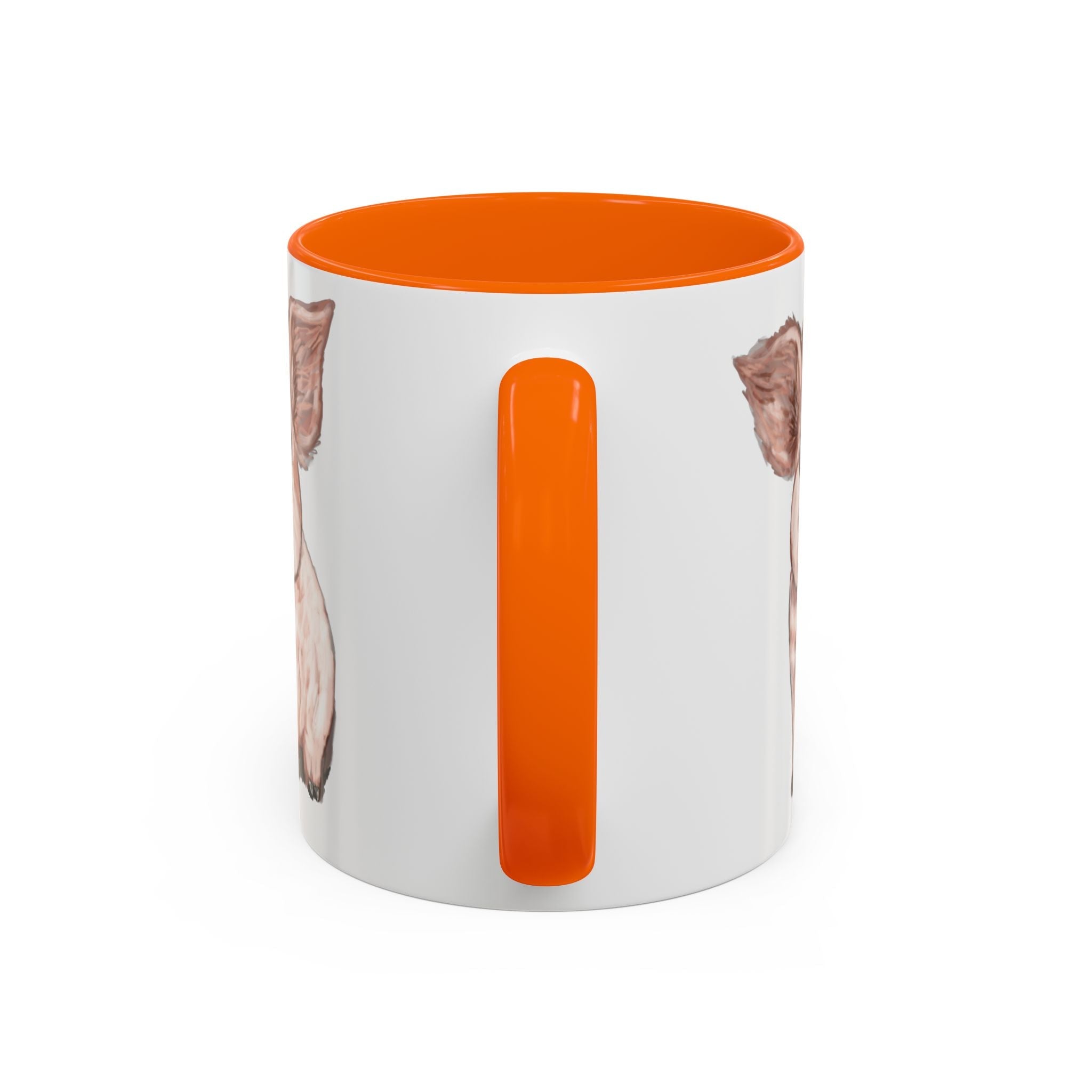 Adorable Piglet Two Tone Ceramic Coffee Mug - Blue Cava
