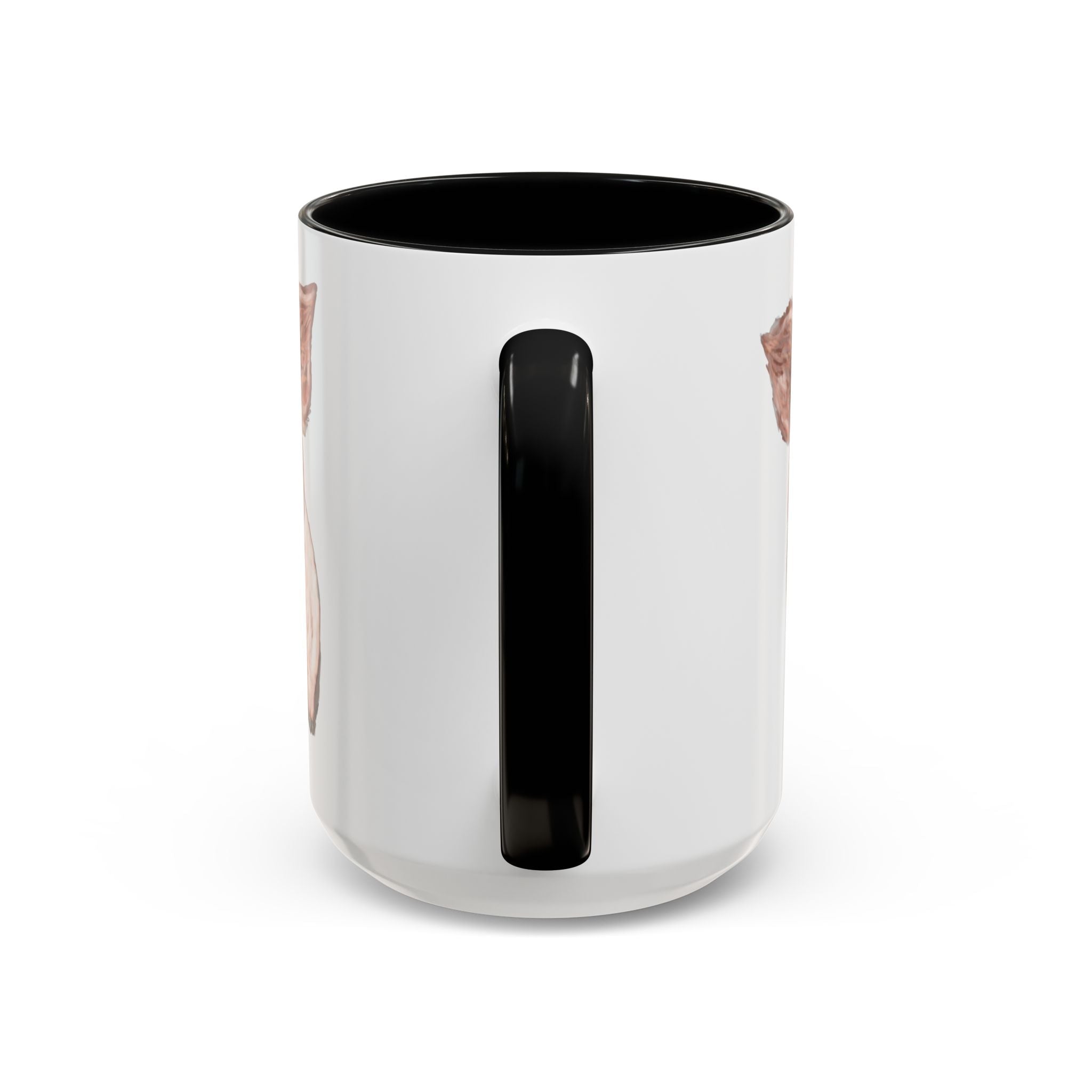 Adorable Piglet Two Tone Ceramic Coffee Mug - Blue Cava