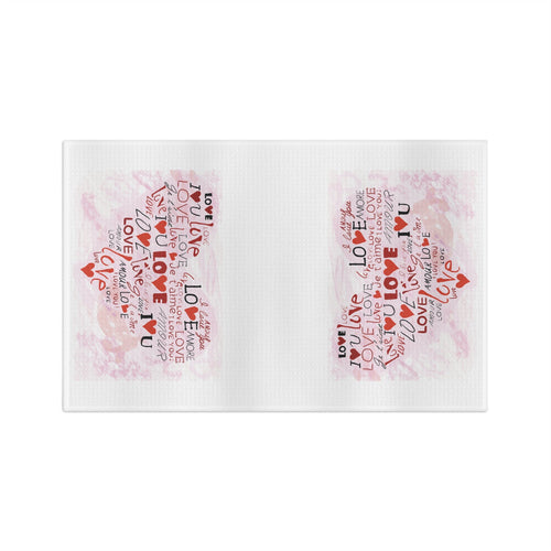 Amore Microfiber Waffle Kitchen Towel - Blue Cava