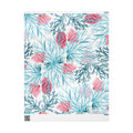 Aquatic Coral Wrapping Paper - Vibrant Coral Design for Gifting - Blue Cava