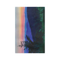 Asheville NC Microfiber Waffle Kitchen Towel - Blue Cava