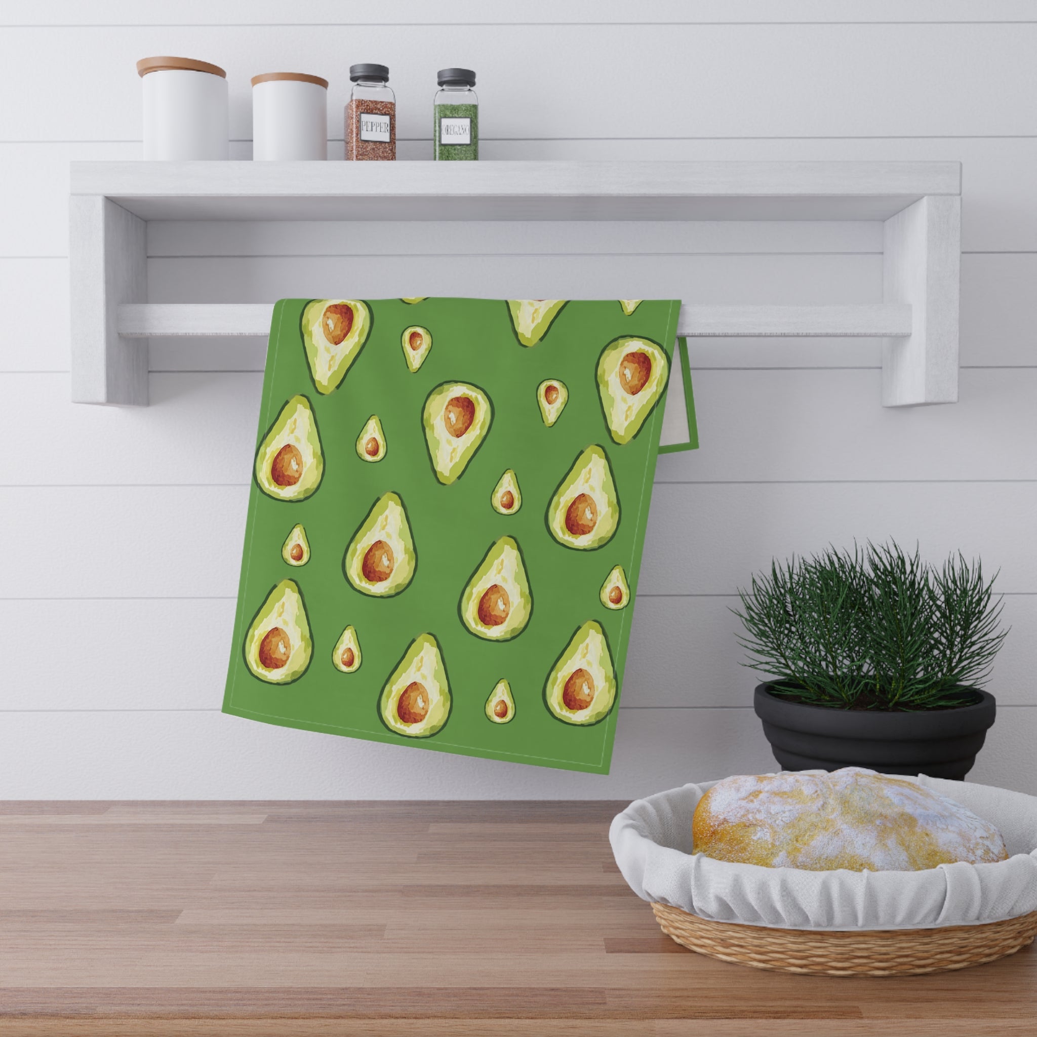 Avocado Kitchen Tea Towels - Blue Cava