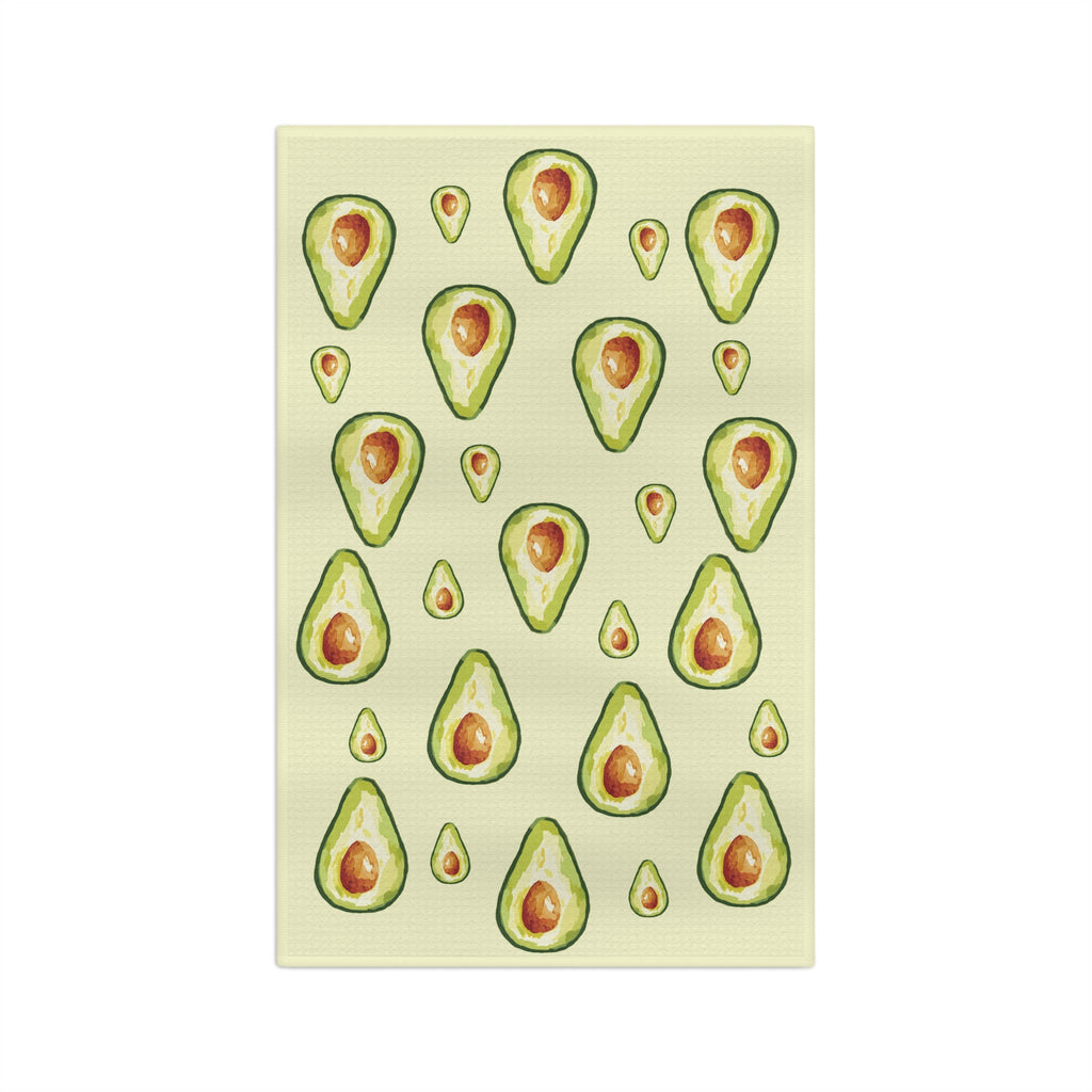 Avocado Microfiber Waffle Kitchen Towel - Blue Cava