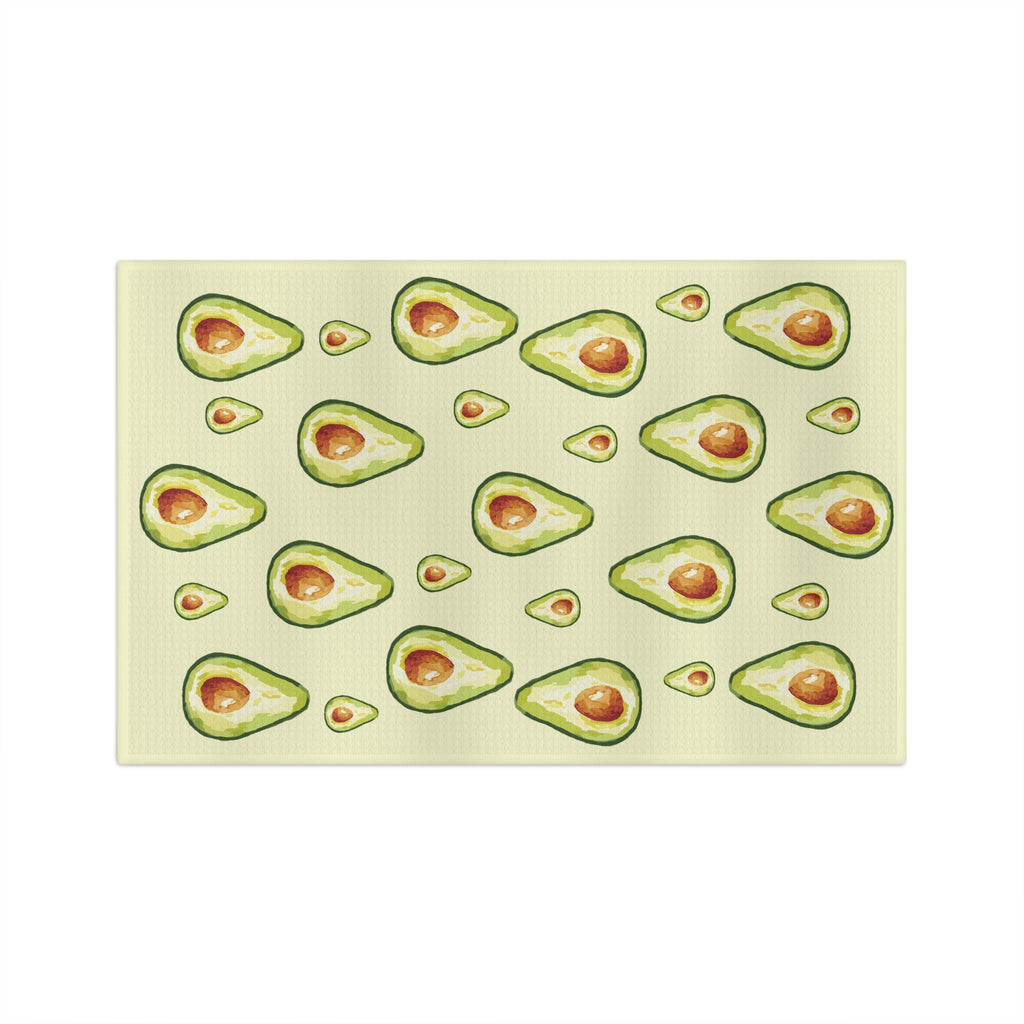 Avocado Microfiber Waffle Kitchen Towel - Blue Cava