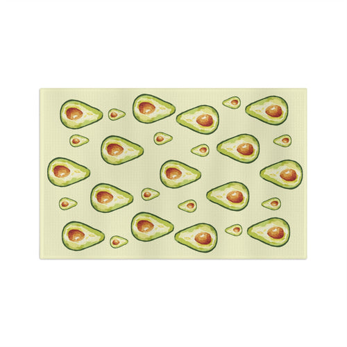 Avocado Microfiber Waffle Kitchen Towel - Blue Cava