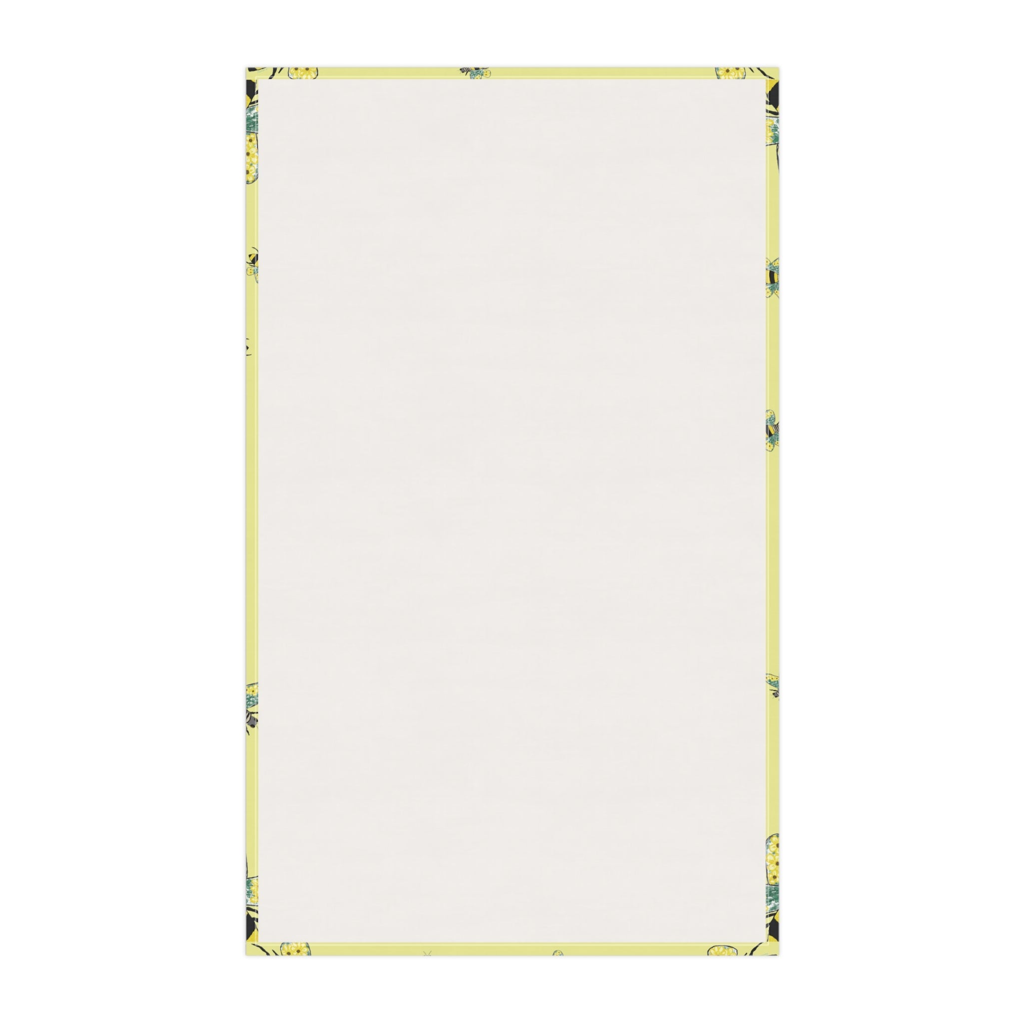 Bee Flower Cotton Kitchen Tea Towels - Blue Cava