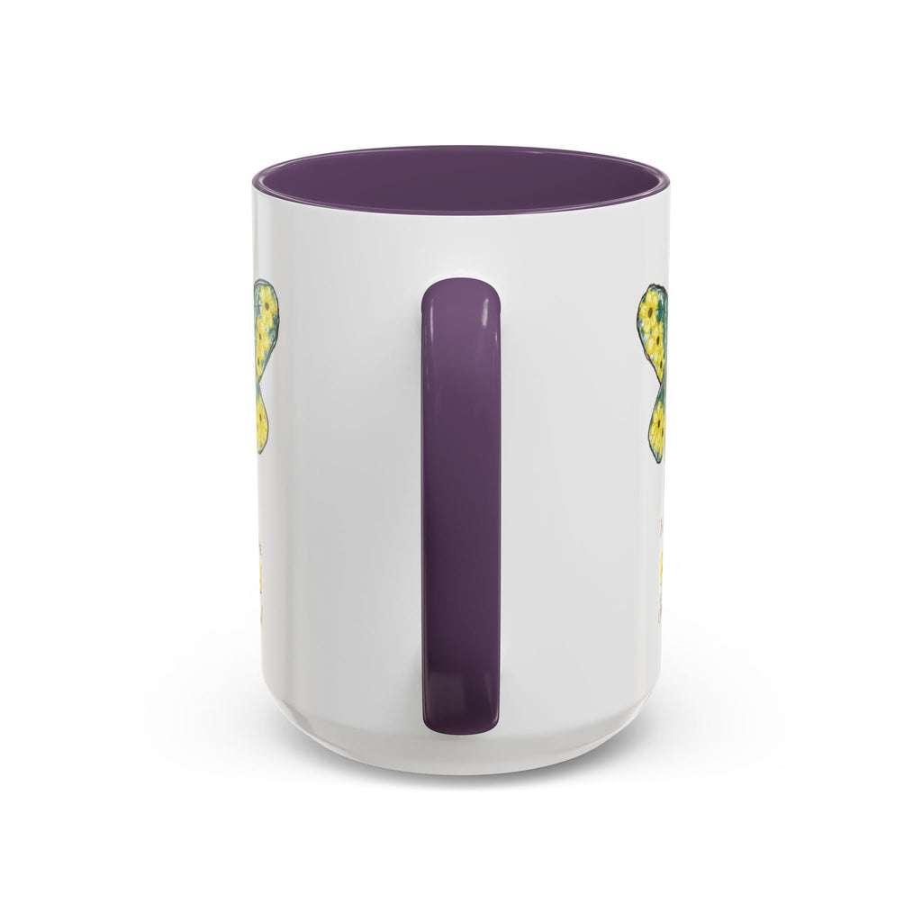 Bee Flower Two Tone Ceramic Coffee Mugs - Blue Cava