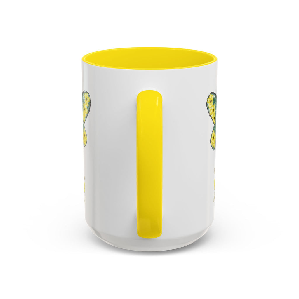 Bee Flower Two Tone Ceramic Coffee Mugs - Blue Cava