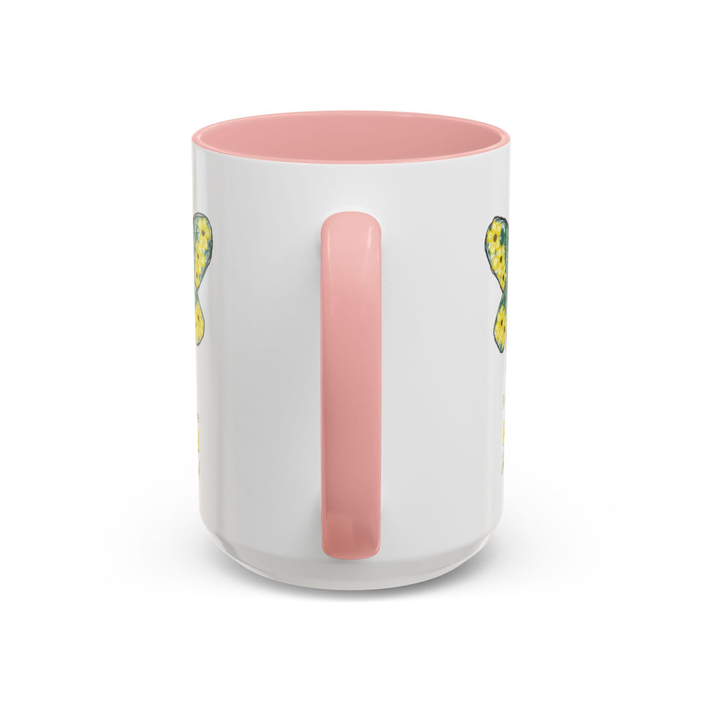 Bee Flower Two Tone Ceramic Coffee Mugs - Blue Cava