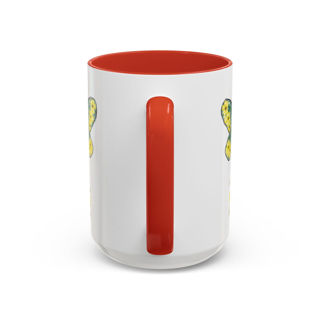 Bee Flower Two Tone Ceramic Coffee Mugs - Blue Cava