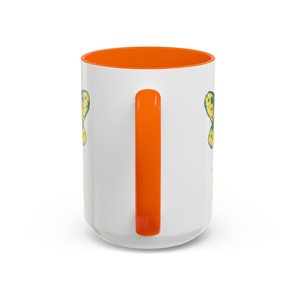 Bee Flower Two Tone Ceramic Coffee Mugs - Blue Cava