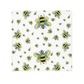 Bee Flower Washcloth Towel — Cute Yellow & Black Bumblebee - Blue Cava