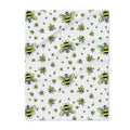 Bee - Themed Arctic Fleece Blankets - Blue Cava