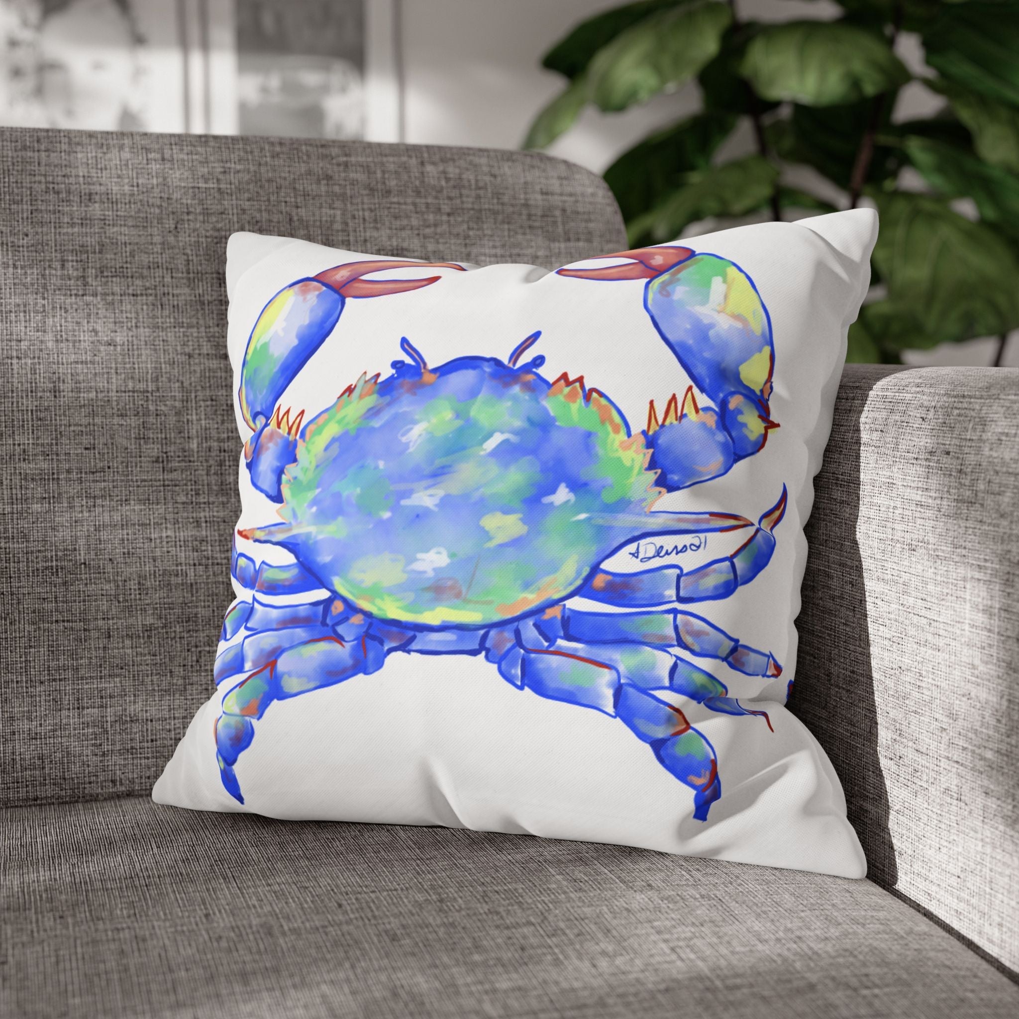 Blue Crab Pillowcases - Blue Cava