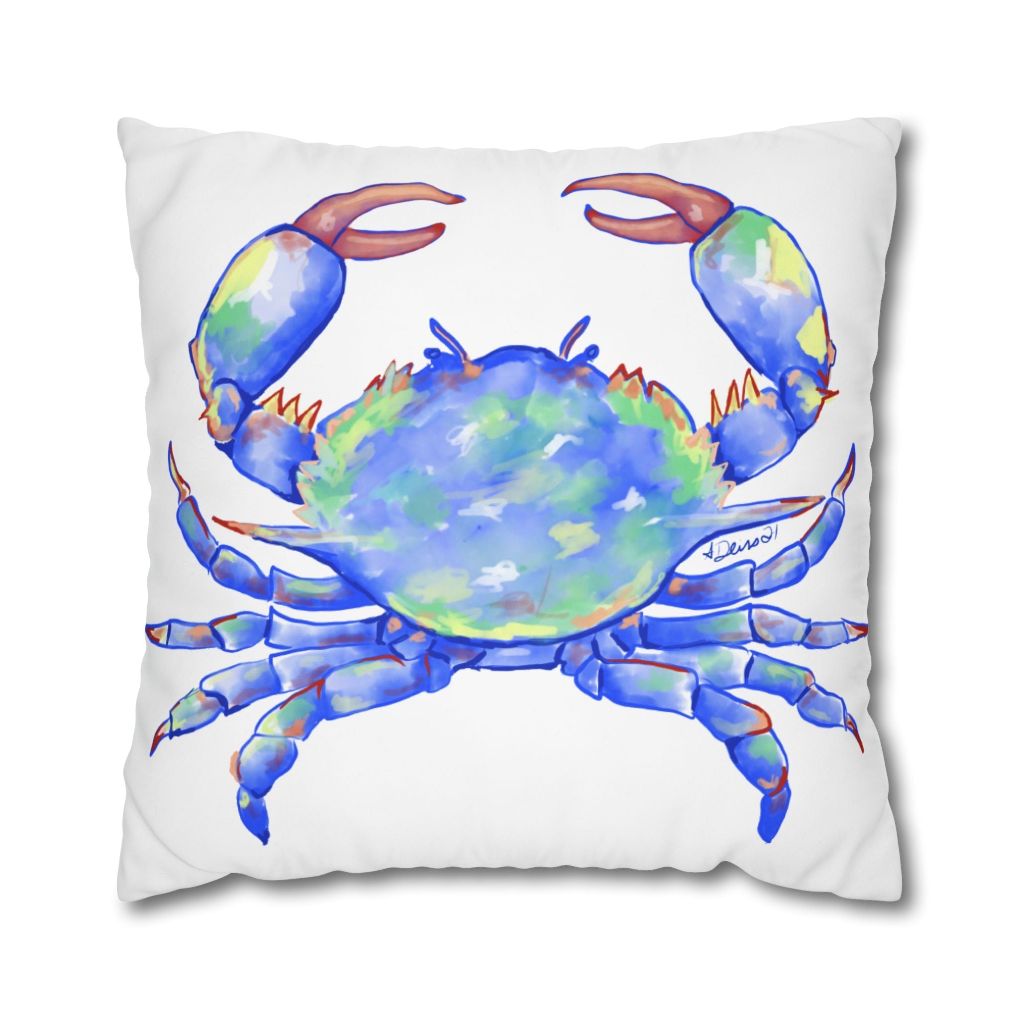 Blue Crab Pillowcases - Blue Cava