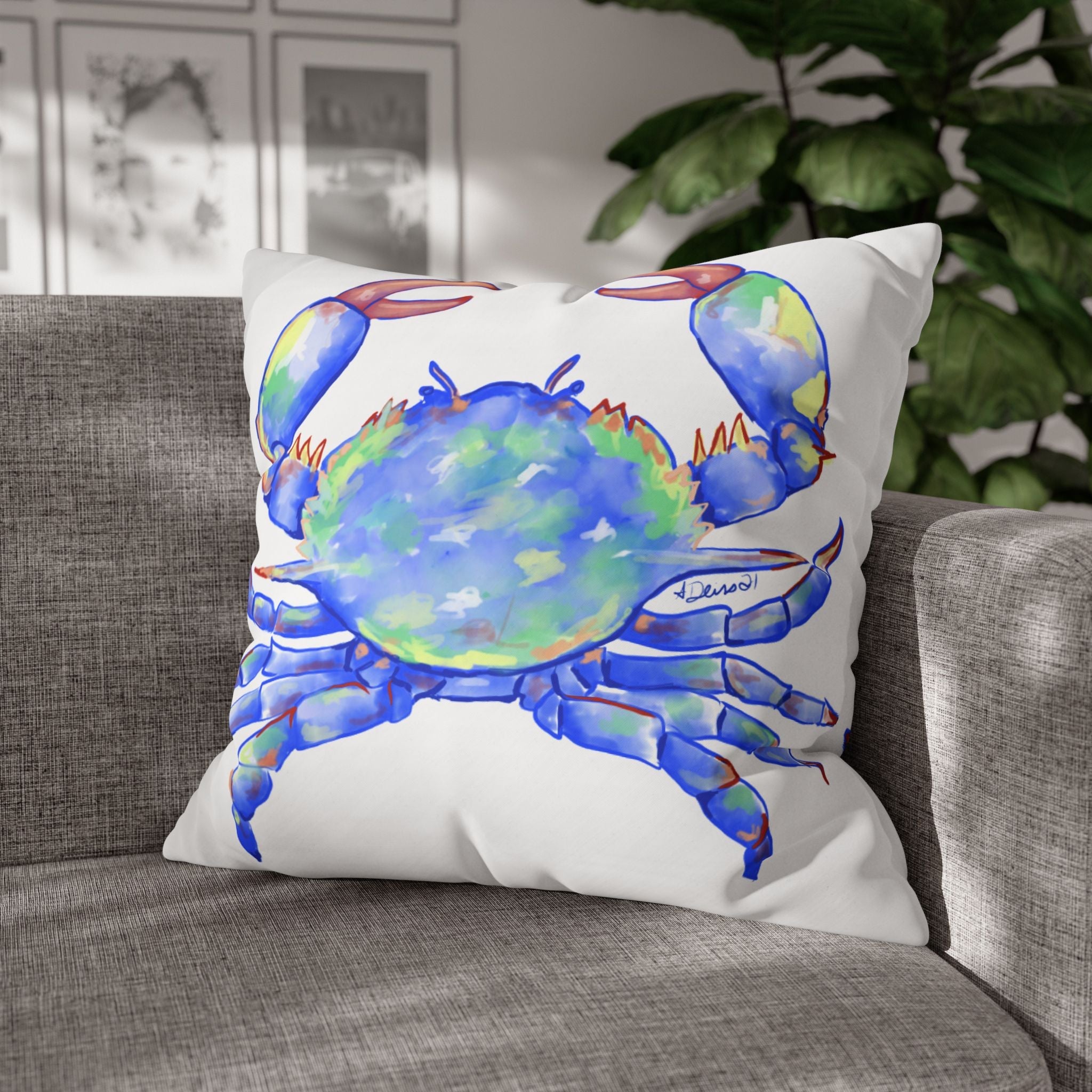 Blue Crab Pillowcases - Blue Cava