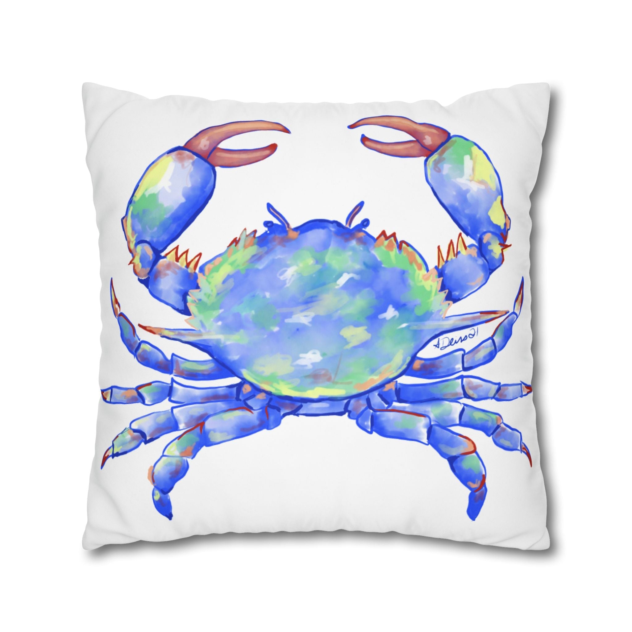 Blue Crab Pillowcases - Blue Cava