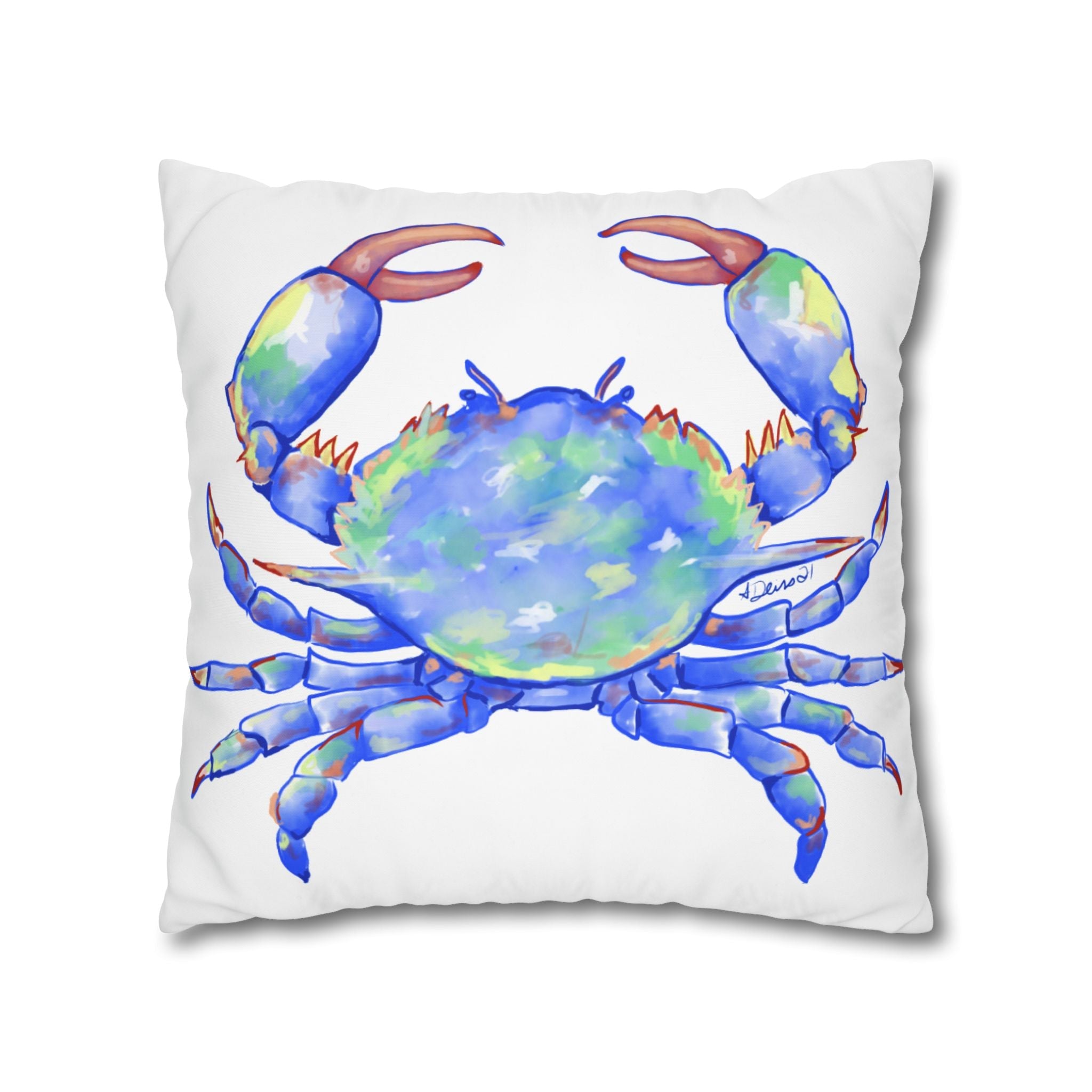 Blue Crab Pillowcases - Blue Cava