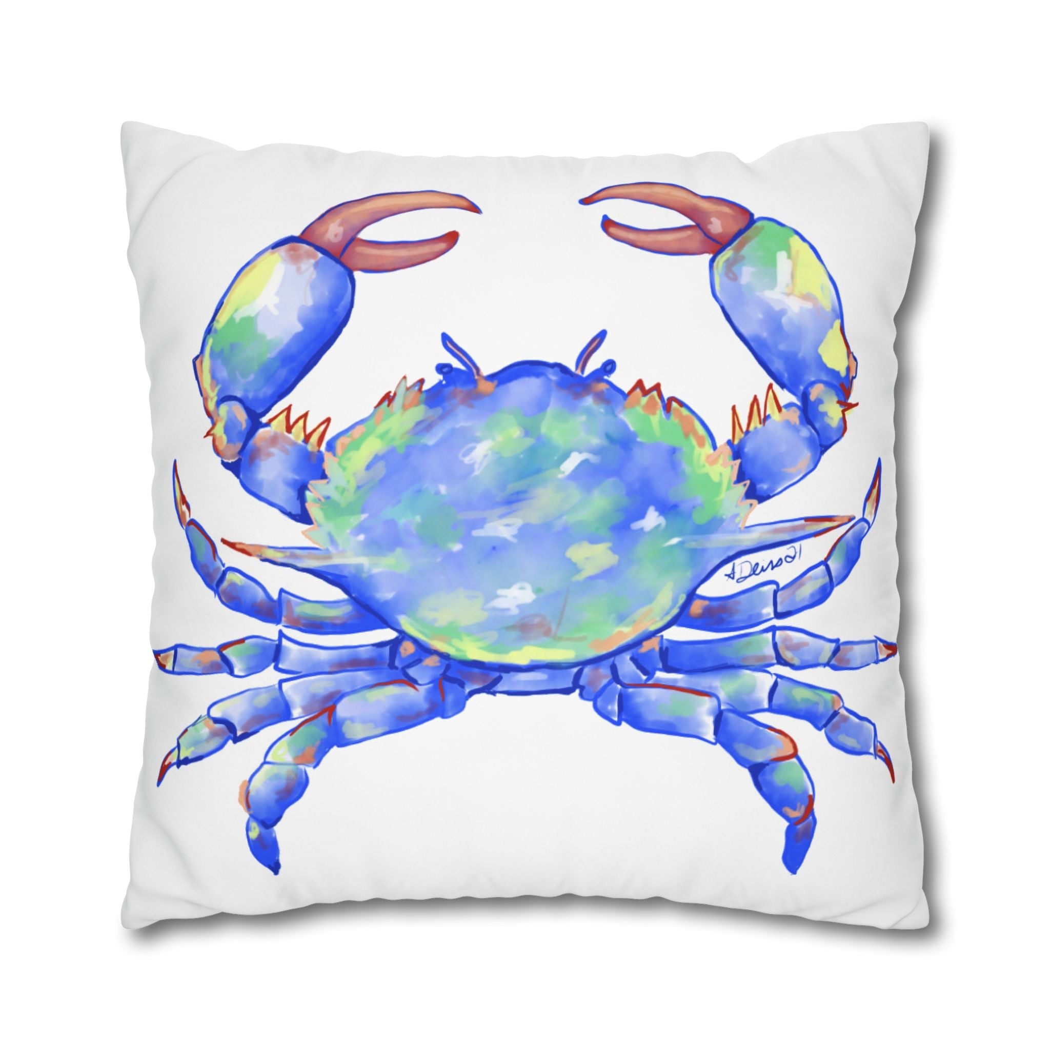 Blue Crab Pillowcases - Blue Cava
