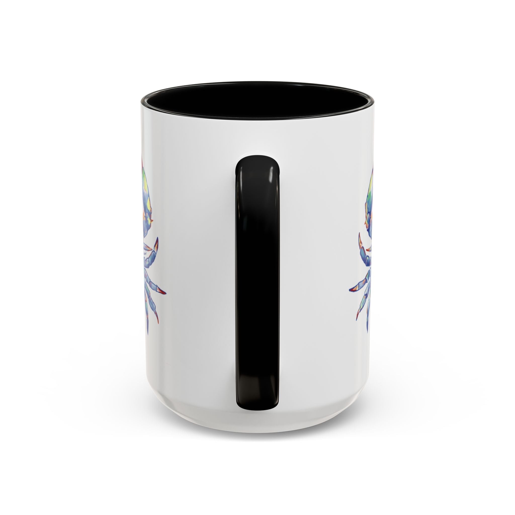 Blue Crab Two Tone Ceramic Coffee Mugs - Blue Cava