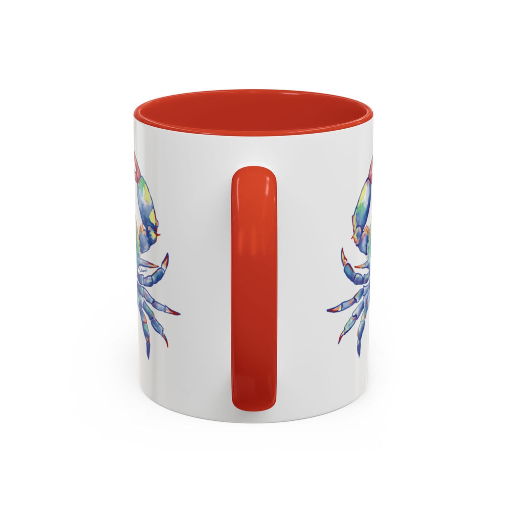 Blue Crab Two Tone Ceramic Coffee Mugs - Blue Cava