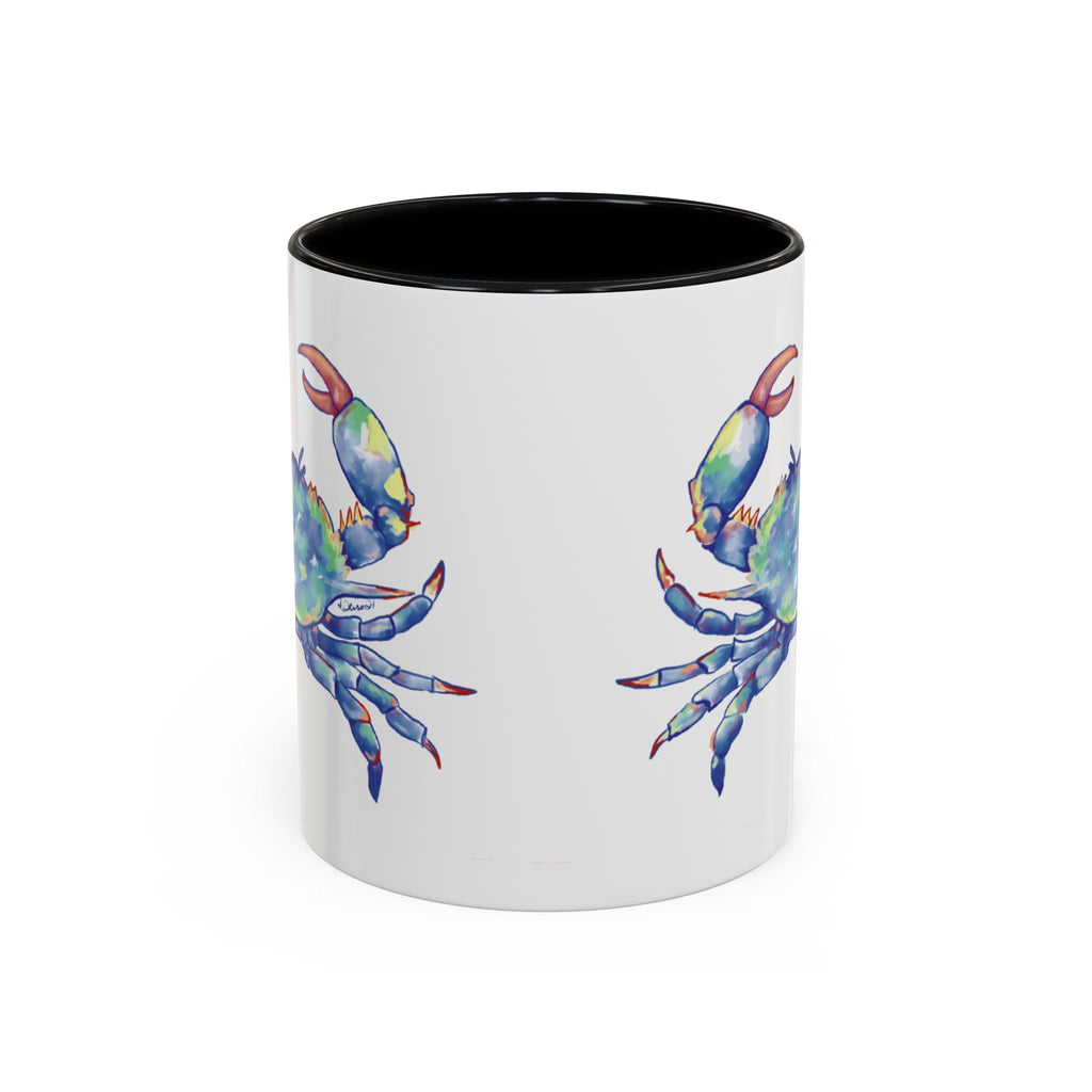 Blue Crab Two Tone Ceramic Coffee Mugs - Blue Cava