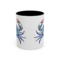 Blue Crab Two Tone Ceramic Coffee Mugs - Blue Cava