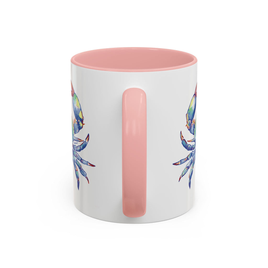 Blue Crab Two Tone Ceramic Coffee Mugs - Blue Cava