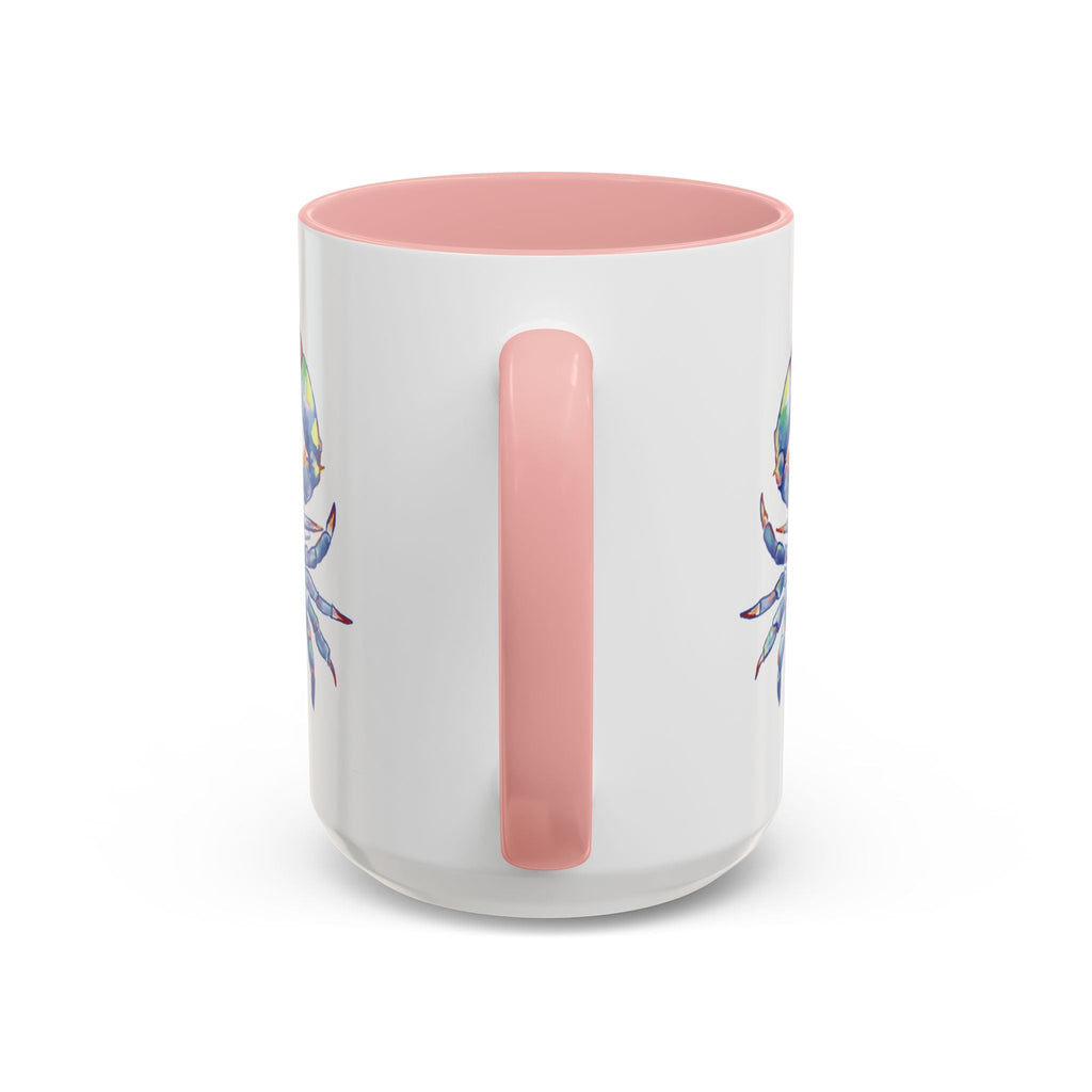 Blue Crab Two Tone Ceramic Coffee Mugs - Blue Cava