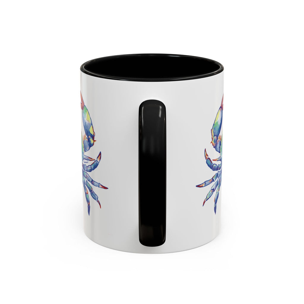 Blue Crab Two Tone Ceramic Coffee Mugs - Blue Cava