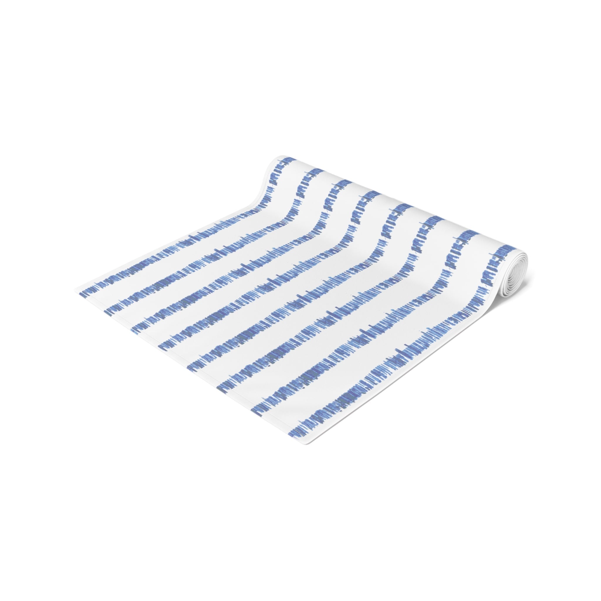 Blue Striped Table Runners - Blue Cava