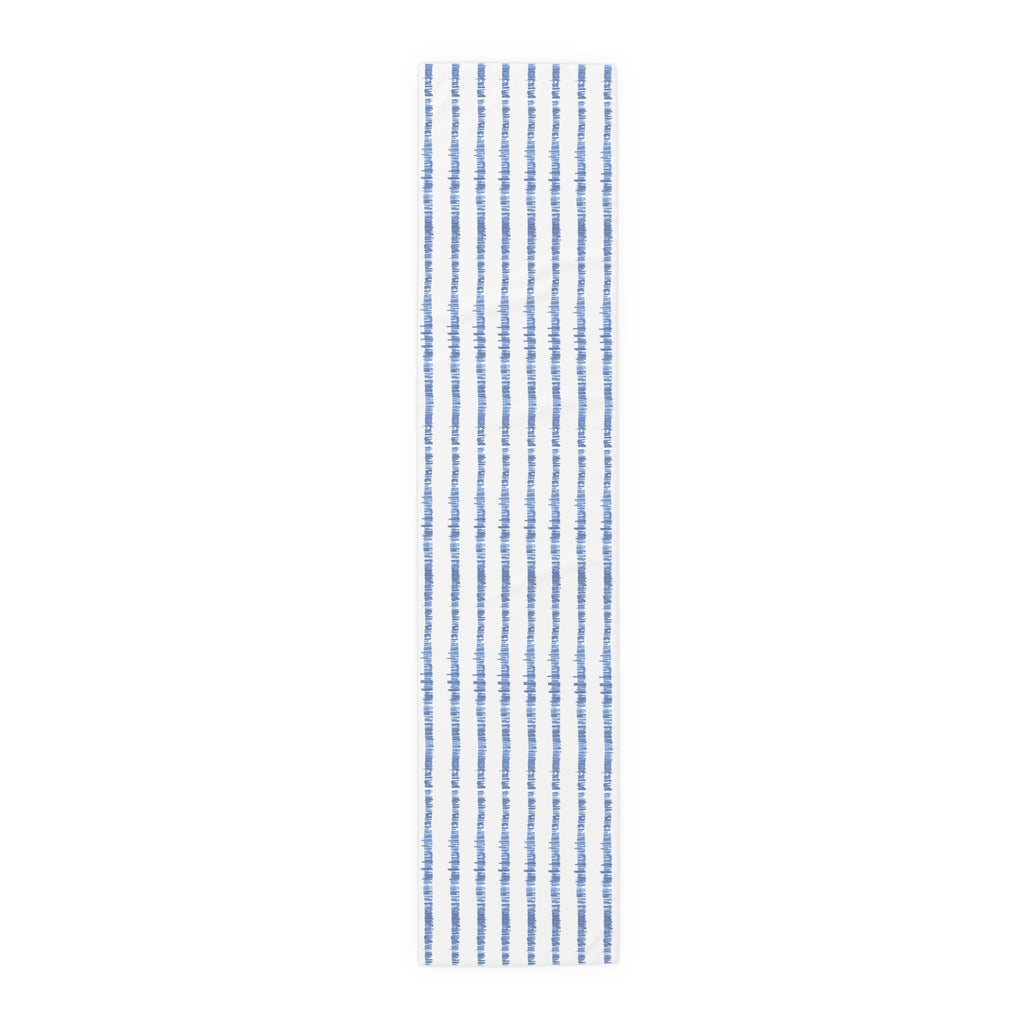 Blue Striped Table Runners - Blue Cava