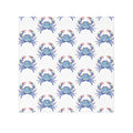Blue Watercolor Crab Washcloth Towel — Coastal Beach Bathroom Accessory - Blue Cava